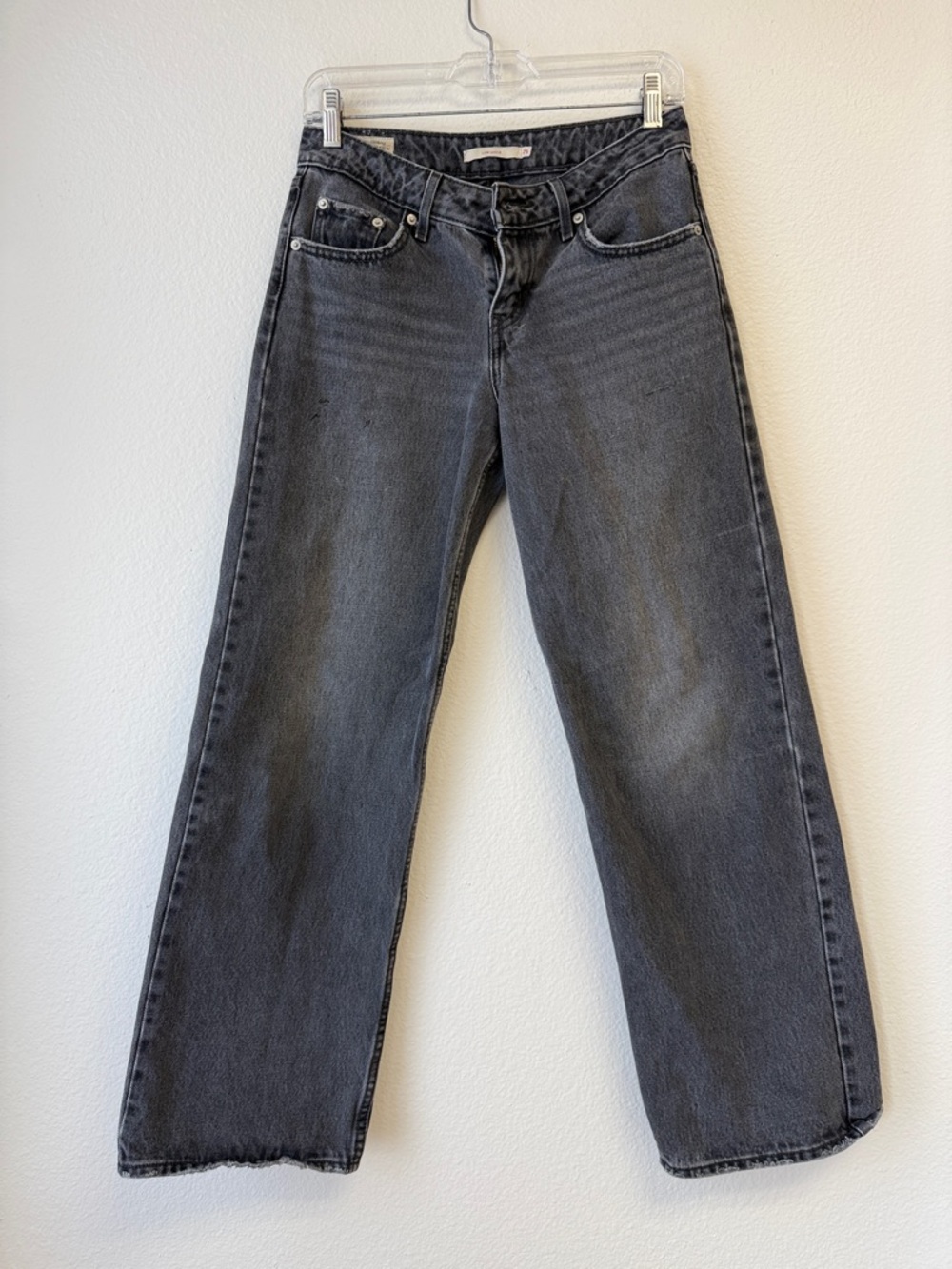 Levi's Relaxed Wide-Leg Washed Charcoal Jeans